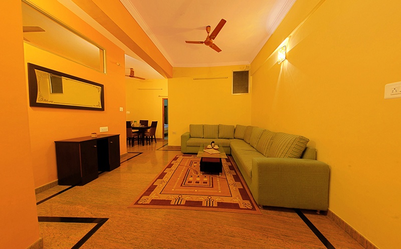 Living Room in an apartment of MK Greens Gardenia Mysuru